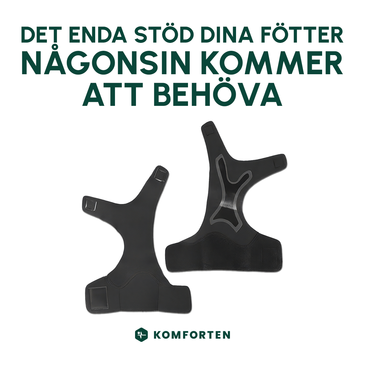 Fotsupporten™ Fotvalvsstöd för Plattfot och Hålfot - 1+1 GRATIS