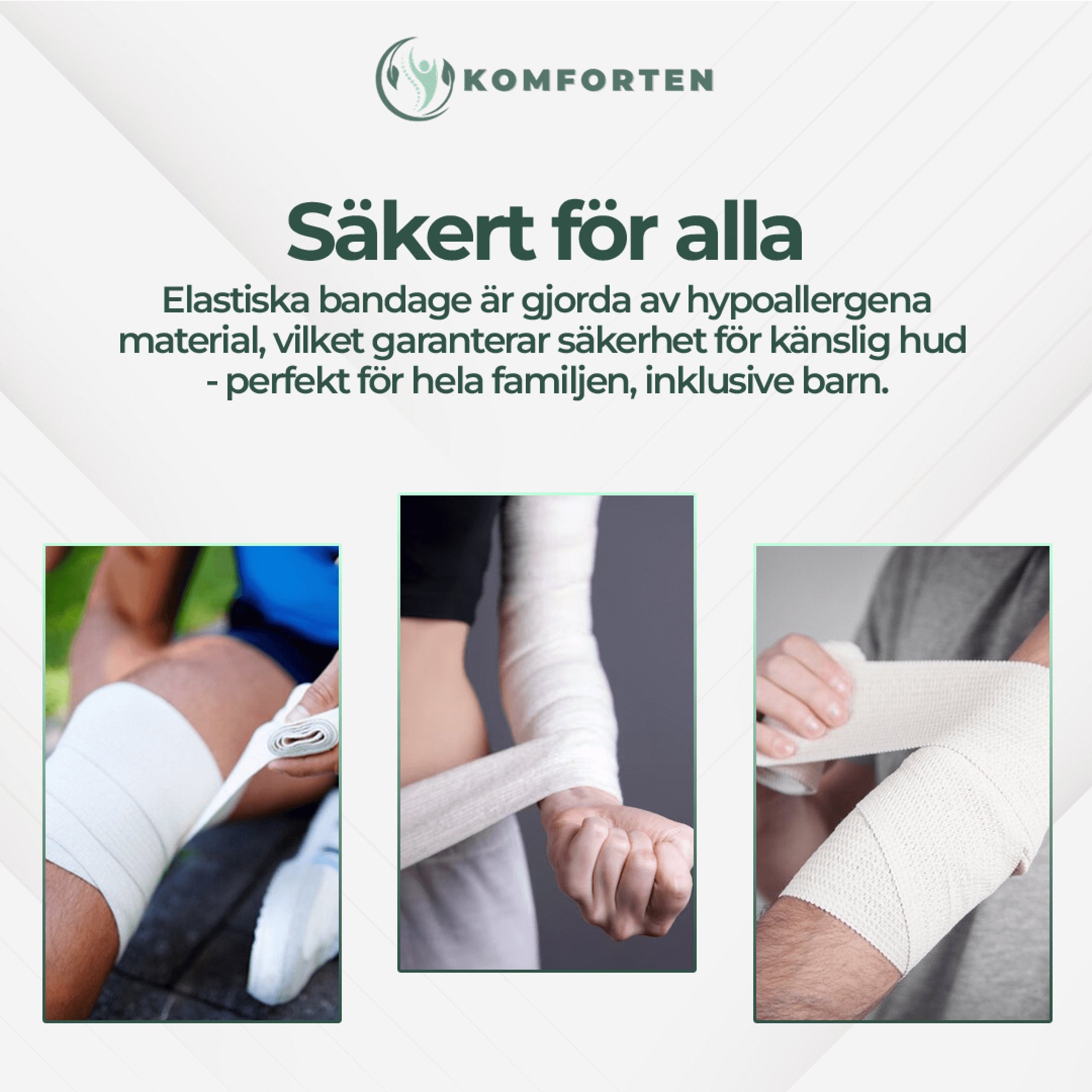 Stödbandage för Knä, Fotled och Andra Områden - Komforten